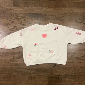 Zara White Ribbed Collar Top